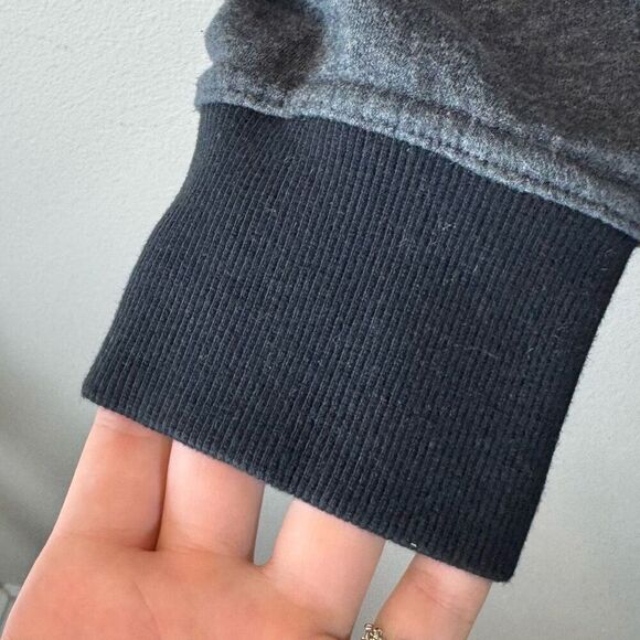 Pact Organic Zip Up Charcoal Fleece Hoodie Sweatshirt Charcoal Women's XL - Picture 2 of 9